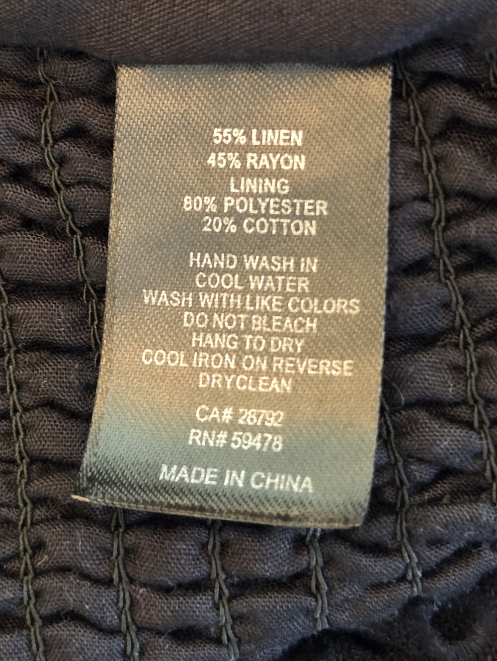 Sigrid Olsen Linen Crop Top Artisan Crafted Eyelet Scalloped Black L Smock Back - Picture 11 of 11